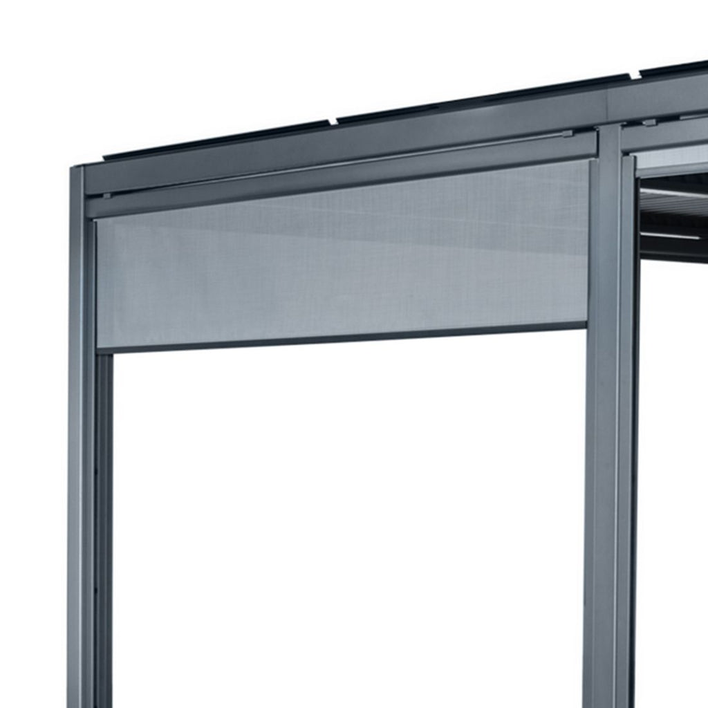 Nærbilde av aluminiumsramme på Frontrullegardin Maranza