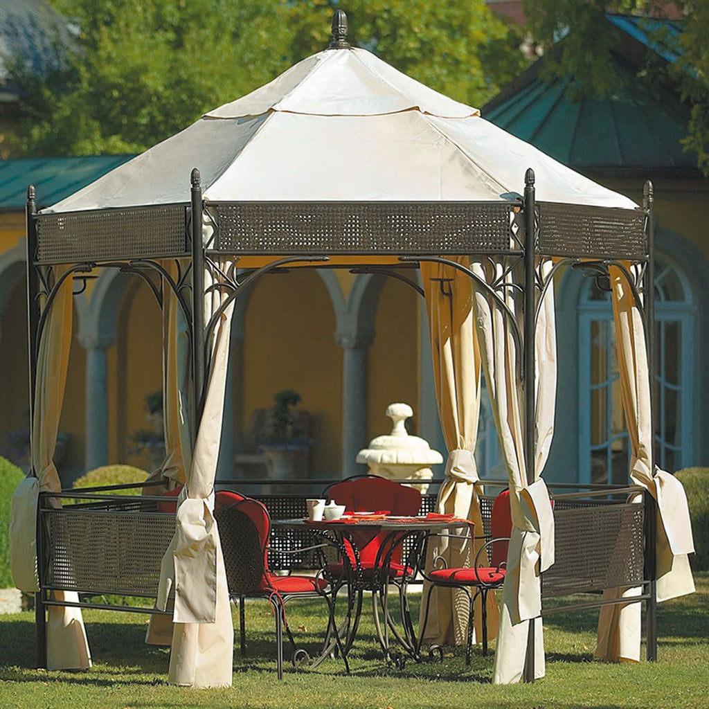 Gardin-sett til paviljong Romeo Romantik 150x212 cm detalj