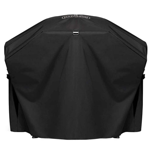 Grilltrekk for TQ285X/PRO285X med stativ, sidebord oppe fra Napoleon sett forfra