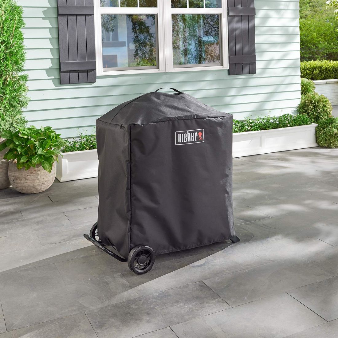 Grilltrekk Premium for Traveler Compact 87x56x80 cm detalj og oppbevaringslommer