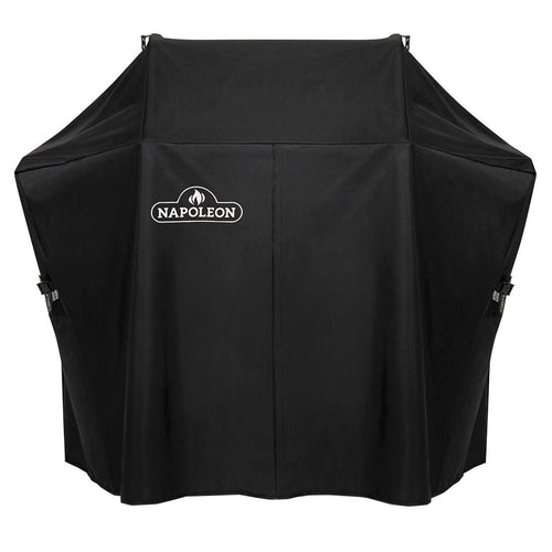 Grilltrekk for Rogue SE 425 med sidebord oppslått fra Napoleon