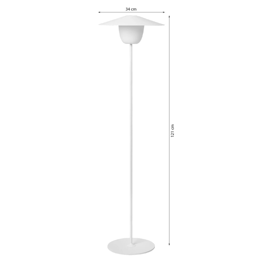 Detalj av Gulvlampe ute Ani Lamp Floor LED aluminium 121 cm