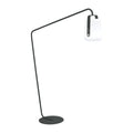 Gulvlampe ute Balad forskjøvet fot stål 190 cm forfra
