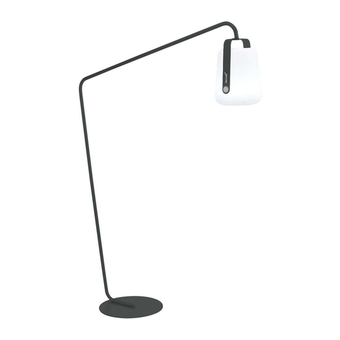 Gulvlampe ute Balad forskjøvet fot stål 190 cm forfra