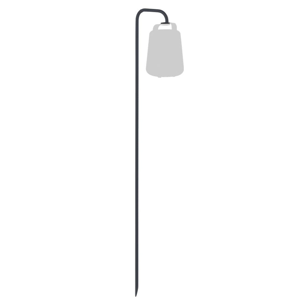 Gulvlampe ute Balad jordspyd stål 159 cm antrasitt forfra