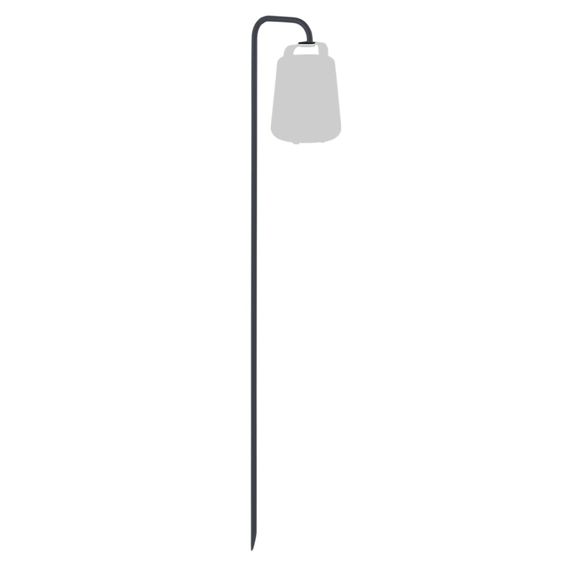 Gulvlampe ute Balad jordspyd stål 159 cm antrasitt forfra