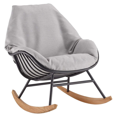 Bakside av Gyngestol ute Chill aluminium/akryl med teak - Solpuri