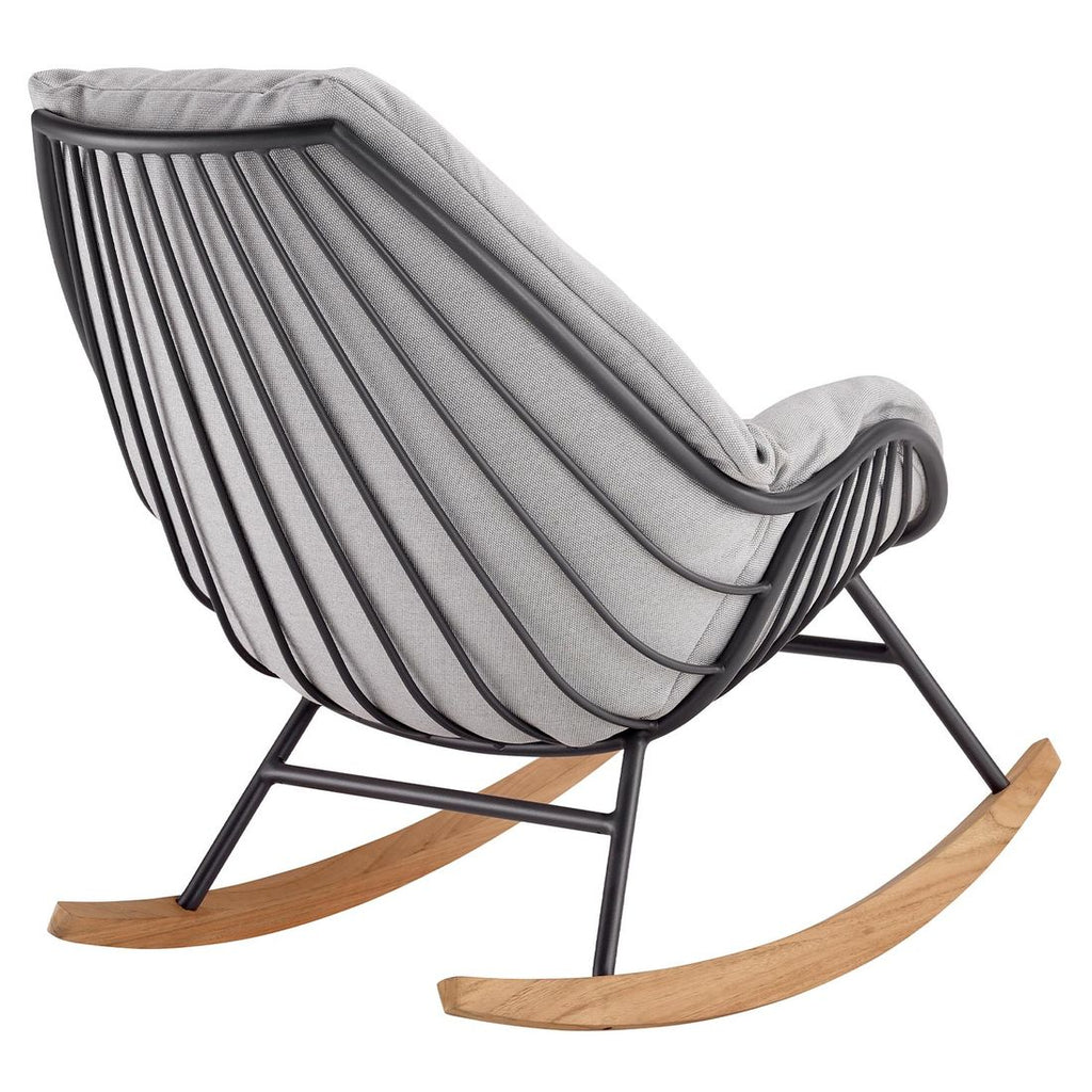 Aluminiumramme på Gyngestol ute Chill aluminium/akryl med teak - Solpuri