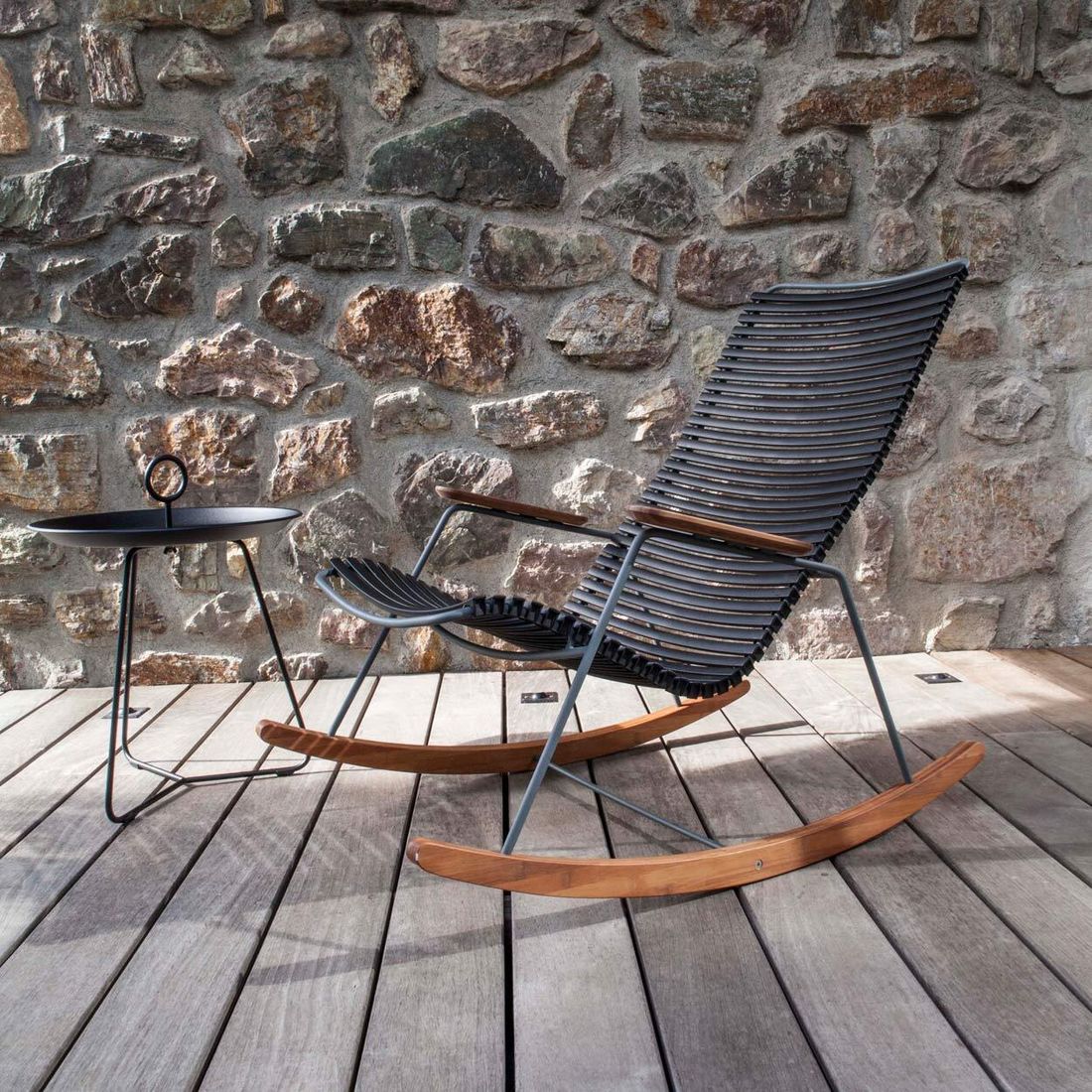 Gyngestol Click stål og plast 63x103 cm - HOUE i bruk