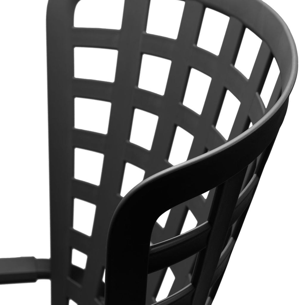 Gyngestol Folio Rocking justerbar plast antrasitt detalj av ryggjustering