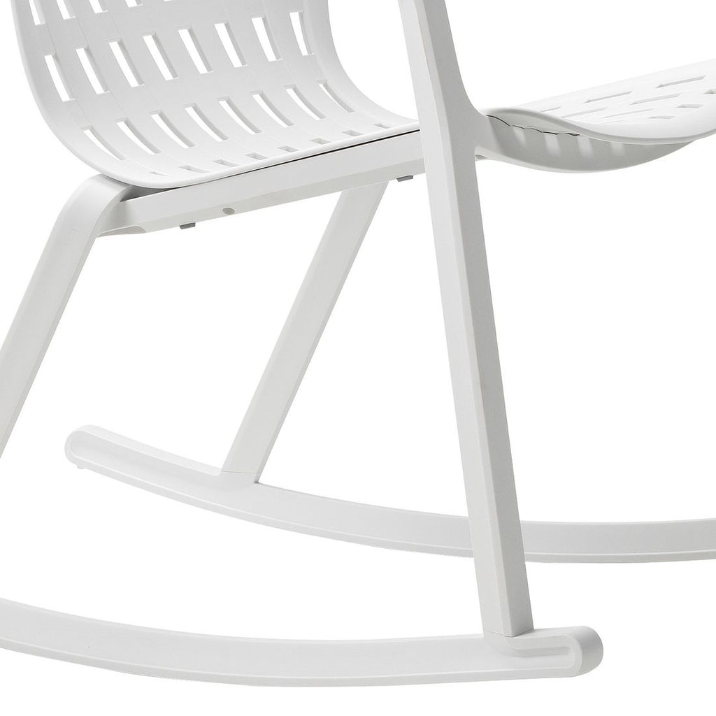 Gyngestol Folio Rocking justerbar plast hvit fra siden