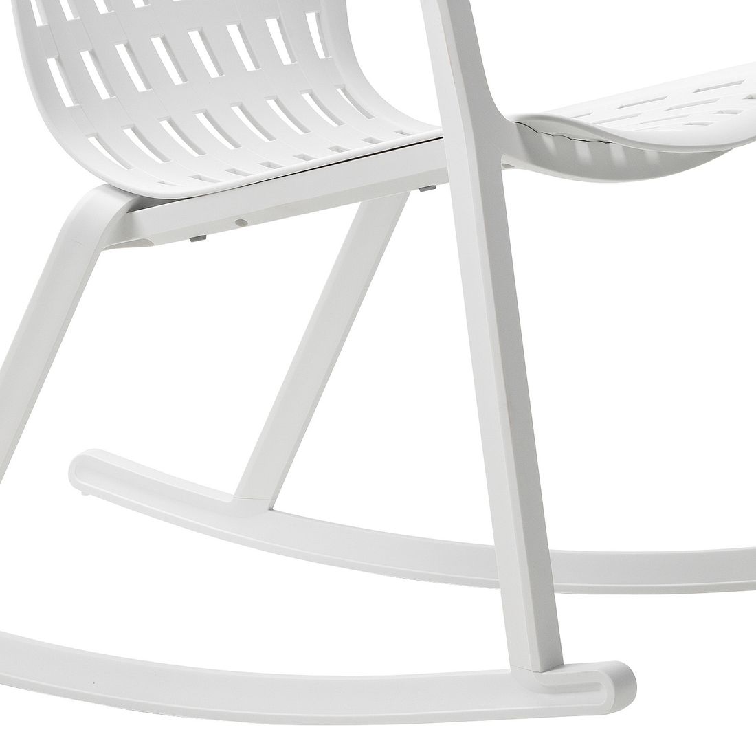 Gyngestol Folio Rocking justerbar plast hvit fra siden