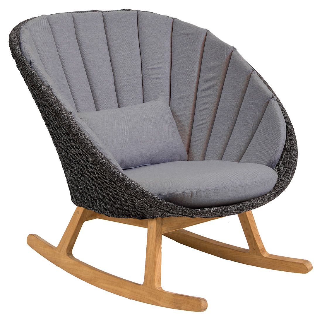 Gyngestol Peacock resirkulert teak tau 88x88 cm fra Cane-Line forfra