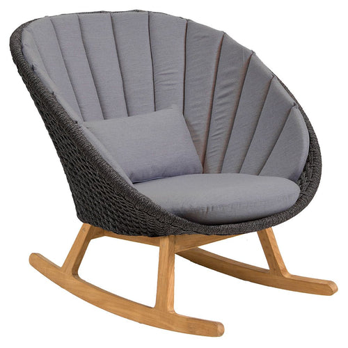 Gyngestol Peacock resirkulert teak tau 88x88 cm fra Cane-Line forfra