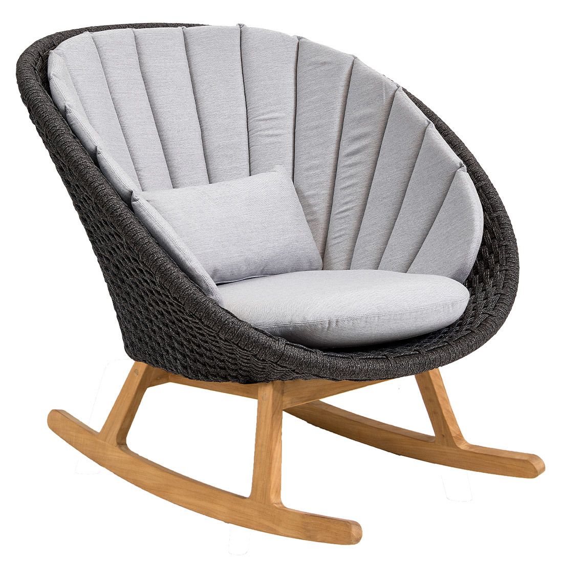 Gyngestol Peacock resirkulert teak tau fra Cane-line sett forfra