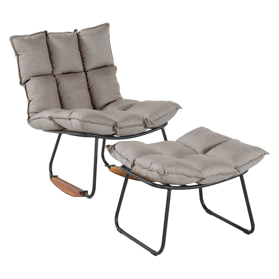 Gyngestol ute Leska aluminium Sunbrella Schöner Wohnen forfra