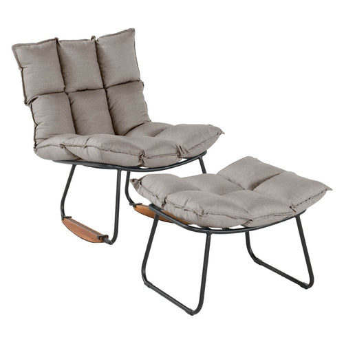 Gyngestol ute Leska aluminium Sunbrella Schöner Wohnen forfra