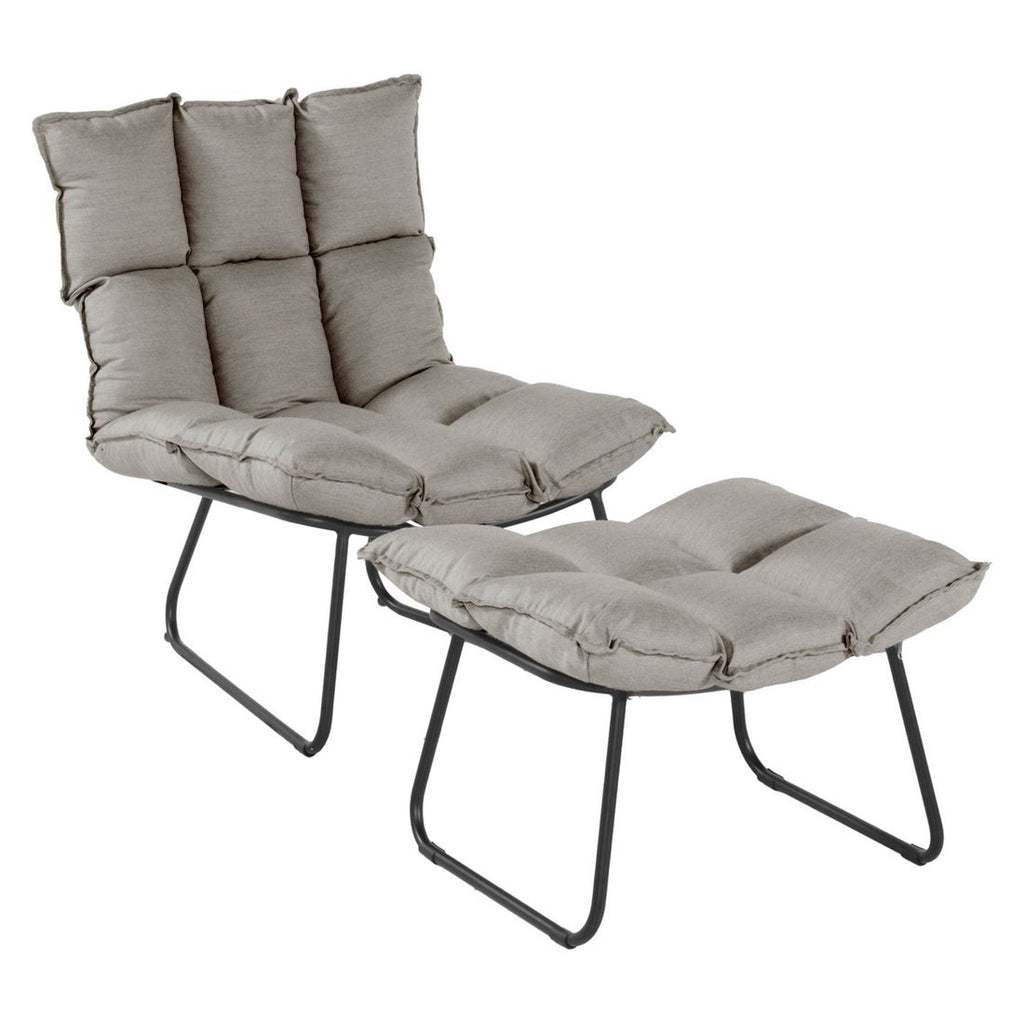 Stolben på Gyngestol ute Leska aluminium Sunbrella Schöner Wohnen