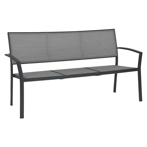 Hagebenk Allround 165 cm aluminium/textilen, stabelbar fra Stern for hagebruk