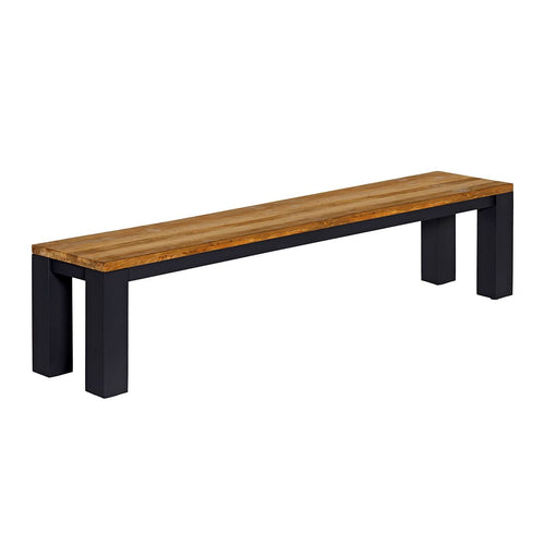 Hagebenk Atlanta aluminium resirkulert teak forfra