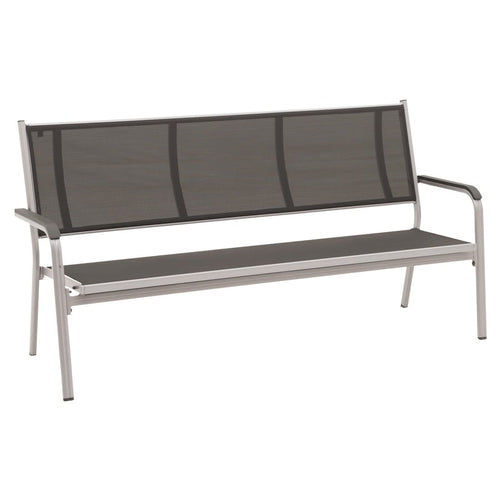 Hagebenk Basic Plus 3-seter aluminium/textilen 191 cm forfra