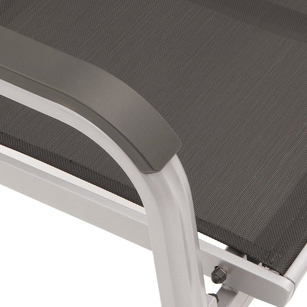 Hagebenk Basic Plus 3-seter aluminium/textilen 191 cm sitteflate