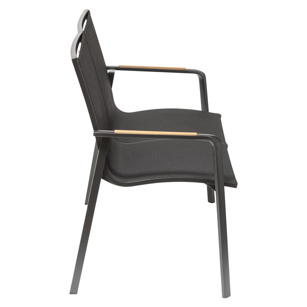 Sittekomfort på Hagebenk Diamond aluminium/textilen 133 cm
