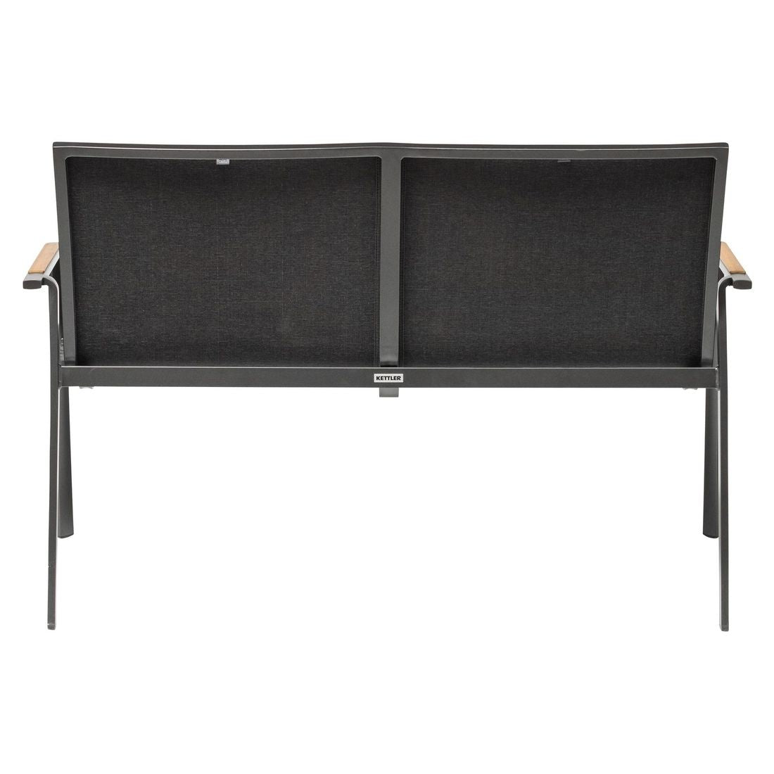 Hagebenk Diamond aluminium/textilen 133 cm i antrasittfarge