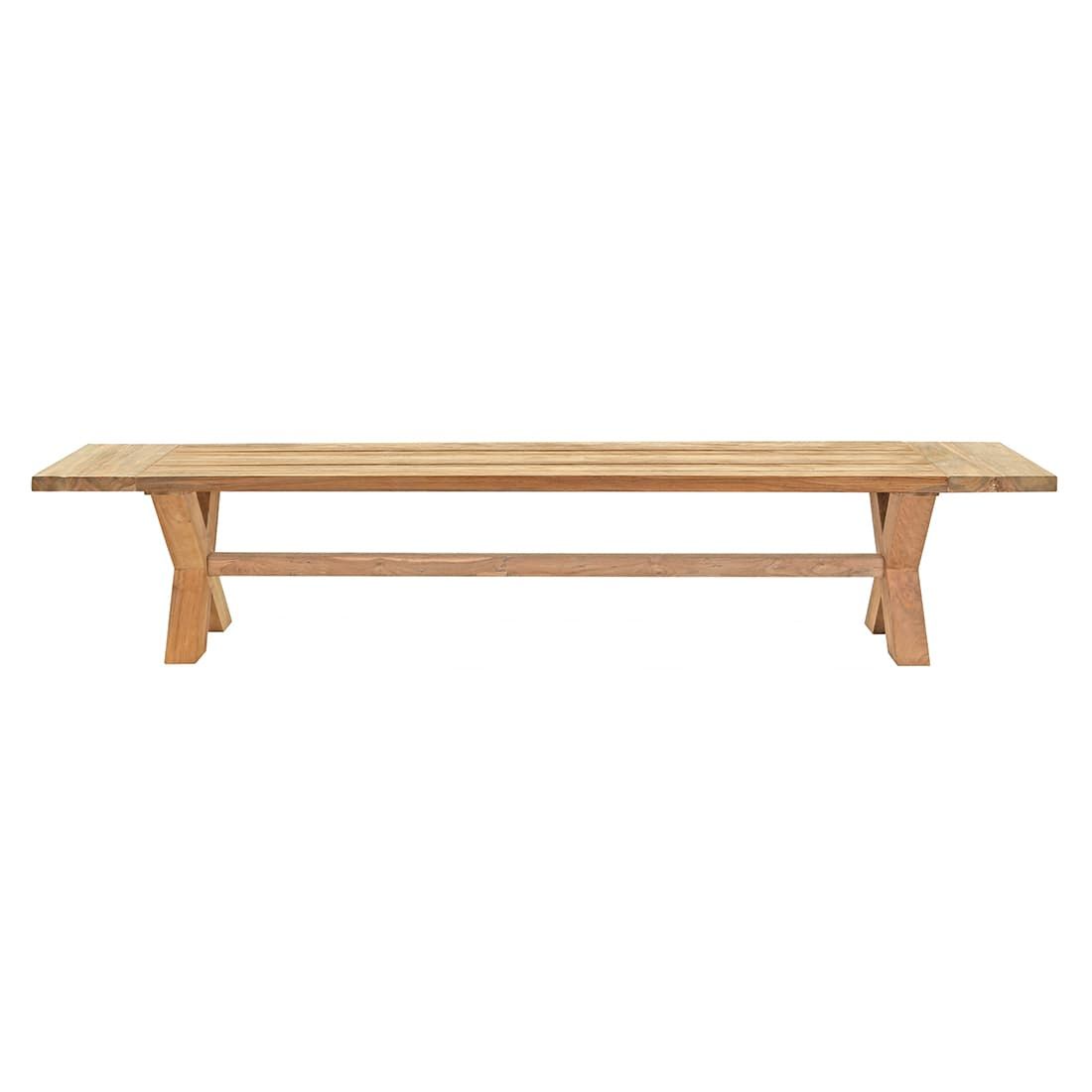 Hagebenk Dublin resirkulert teak 180 cm bakside