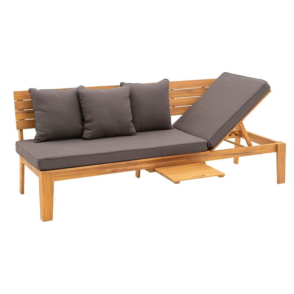 Hagebenk Genua akasie/polyester 200 cm - OUTLIV sitteflate
