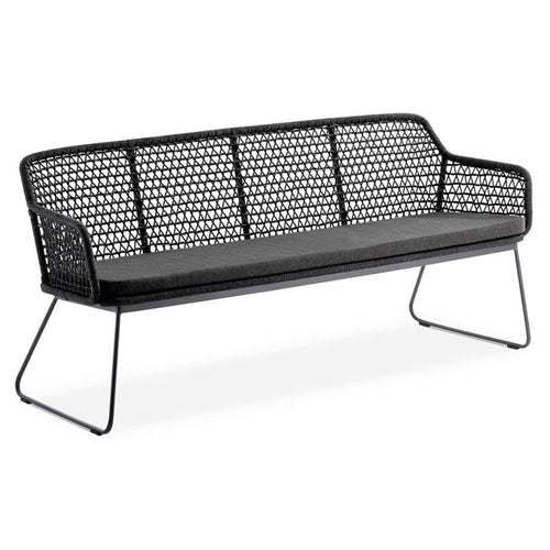 Hagebenk Kubu inkl. sittepute aluminium tau olefin front