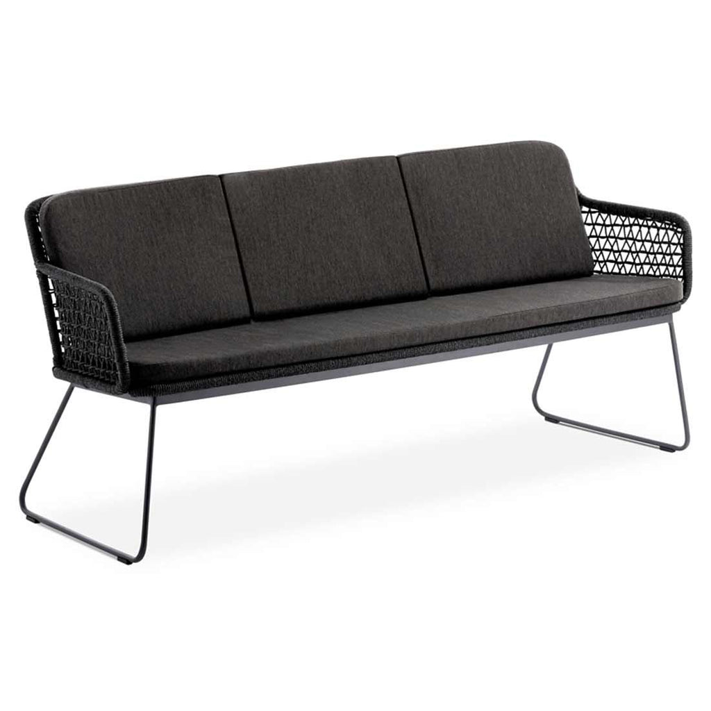 Hagebenk Kubu inkl. sittepute aluminium tau olefin bakside