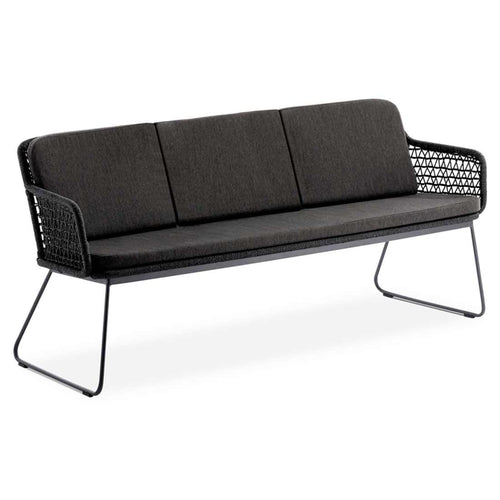 Hagebenk Kubu inkl. sittepute aluminium tau olefin bakside