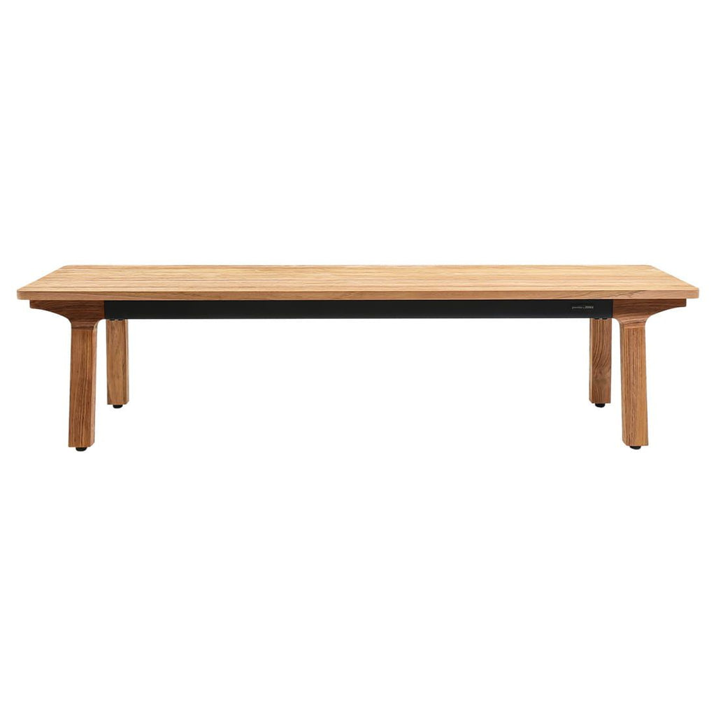 Detalj av stoff på Hagebenk Lenyx 180 cm teak/Sunbrella