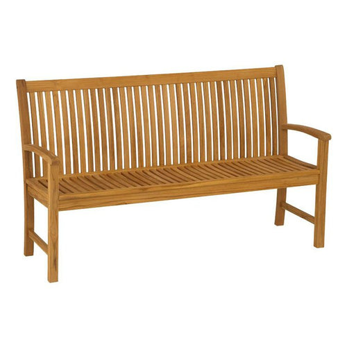 Hagebenk Malaga teak 129 cm - Stern forfra