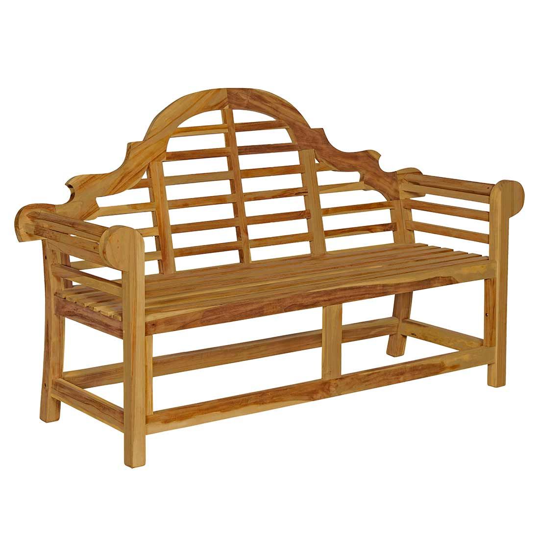 Hagebenk Malboro teak 165 cm forfra