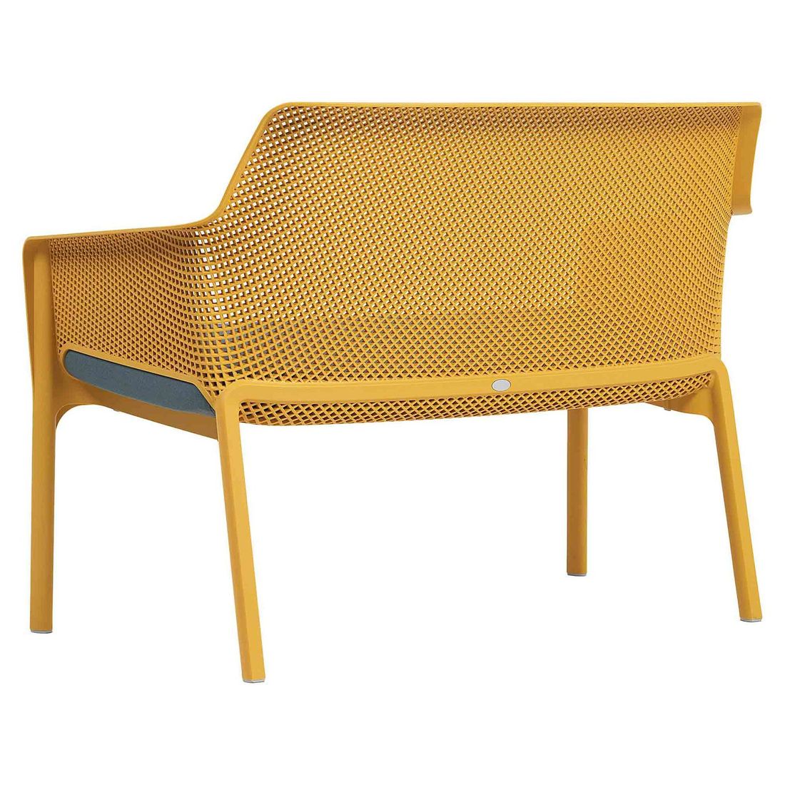 Hagebenk Net med sittepute, plast 116 cm med armstøtter
