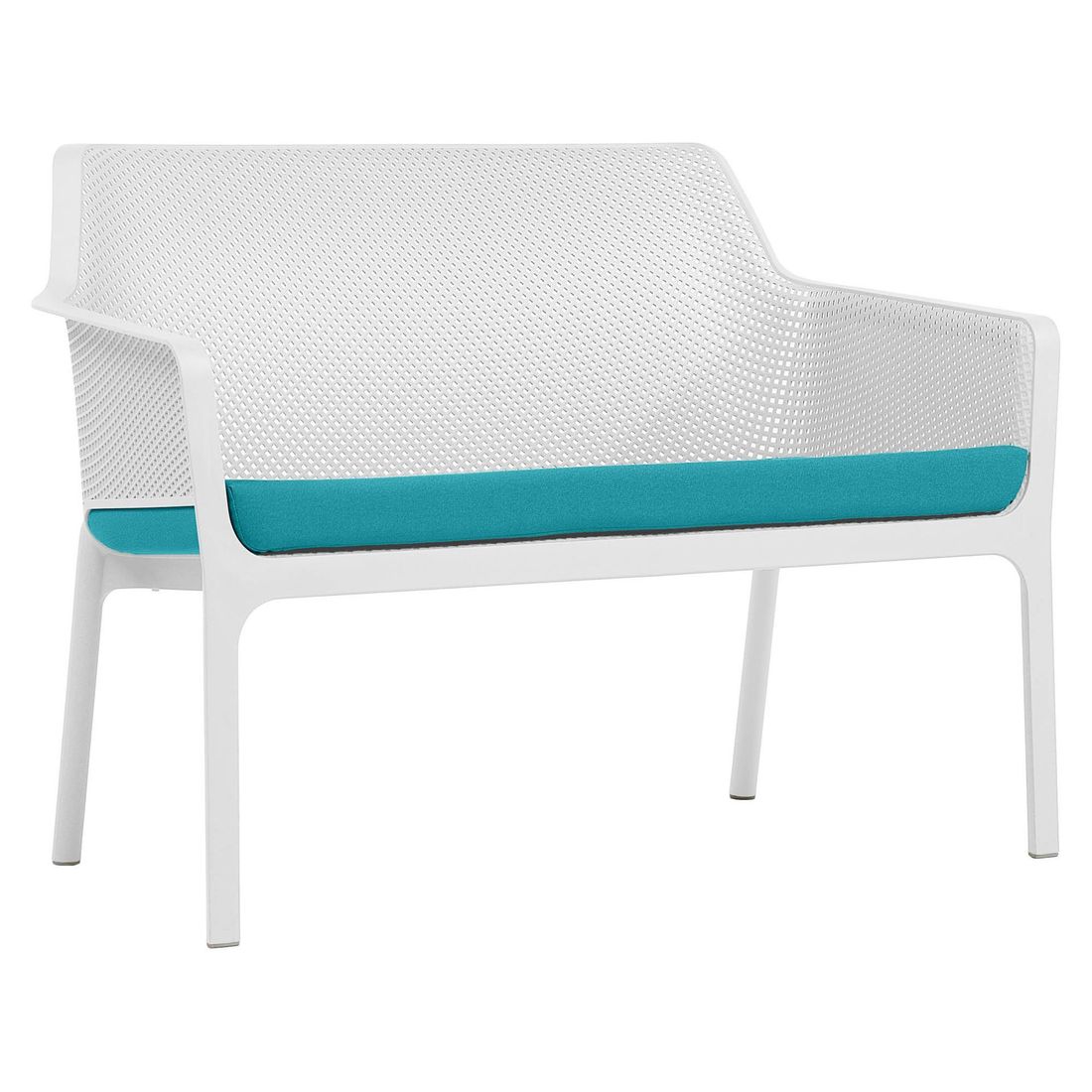 Hagebenk Net plast stabelbar 116 cm hvit - Nardi stabelbar design