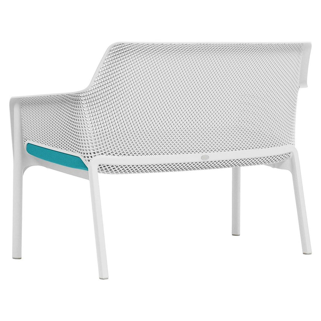 Hagebenk Net plast stabelbar 116 cm hvit - Nardi detalj av materiale