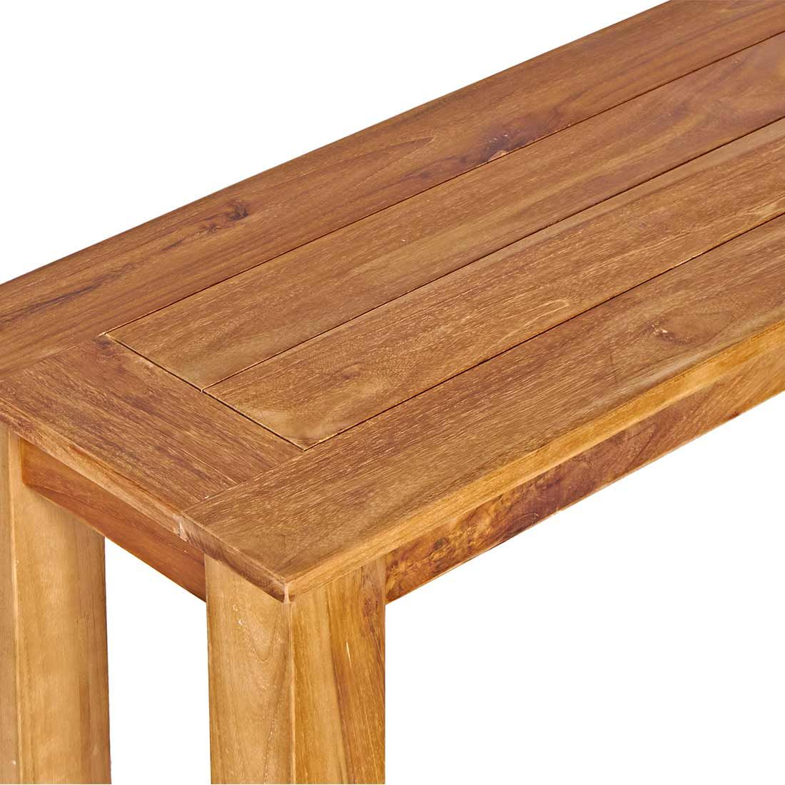 Montert Hagebenk Ontako teak 150 cm i hagemiljø