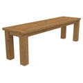 Hagebenk Oxford resirkulert teak 150 cm forfra