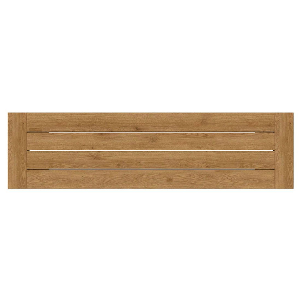 Hagebenk Oxford resirkulert teak 150 cm bakside