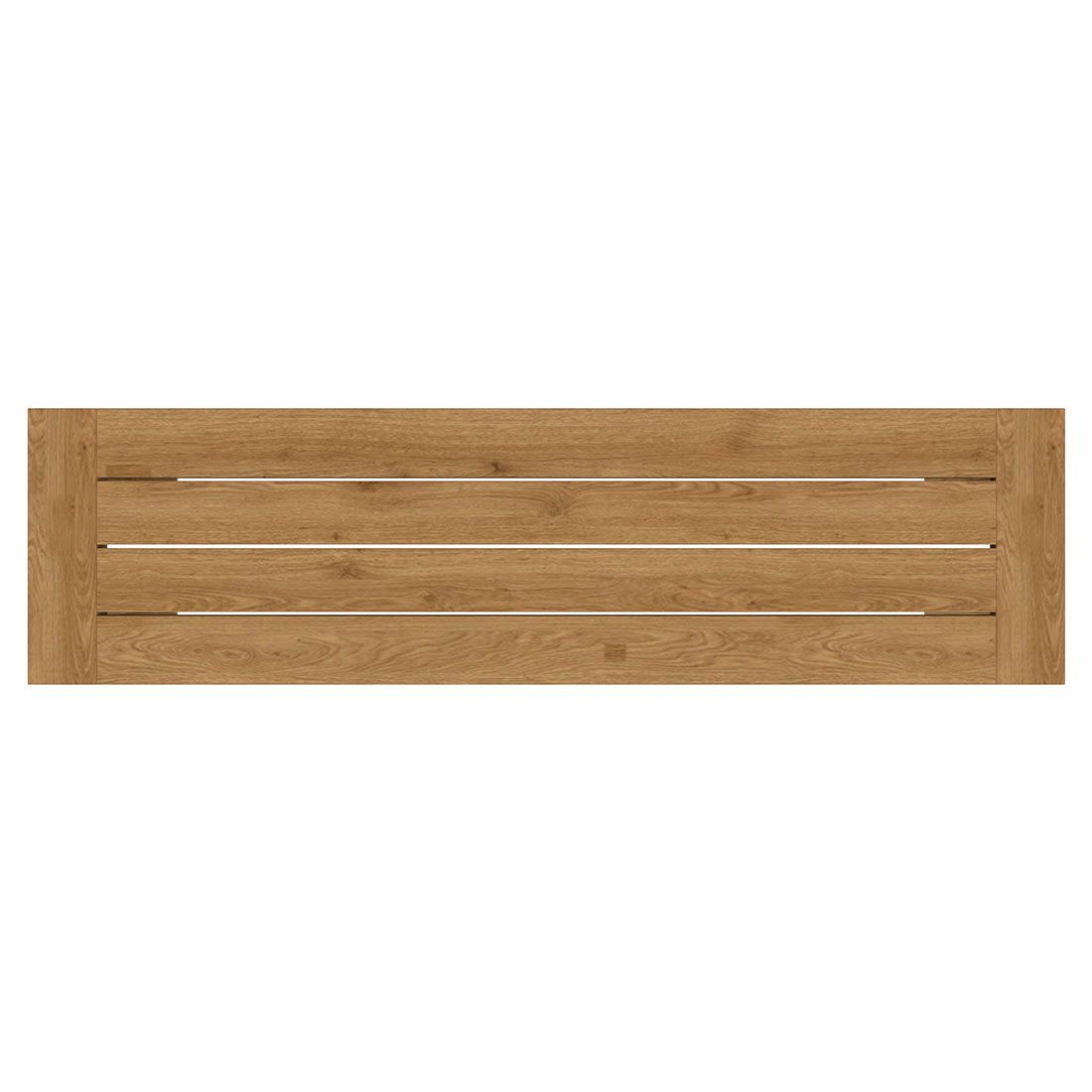 Hagebenk Oxford resirkulert teak 150 cm bakside