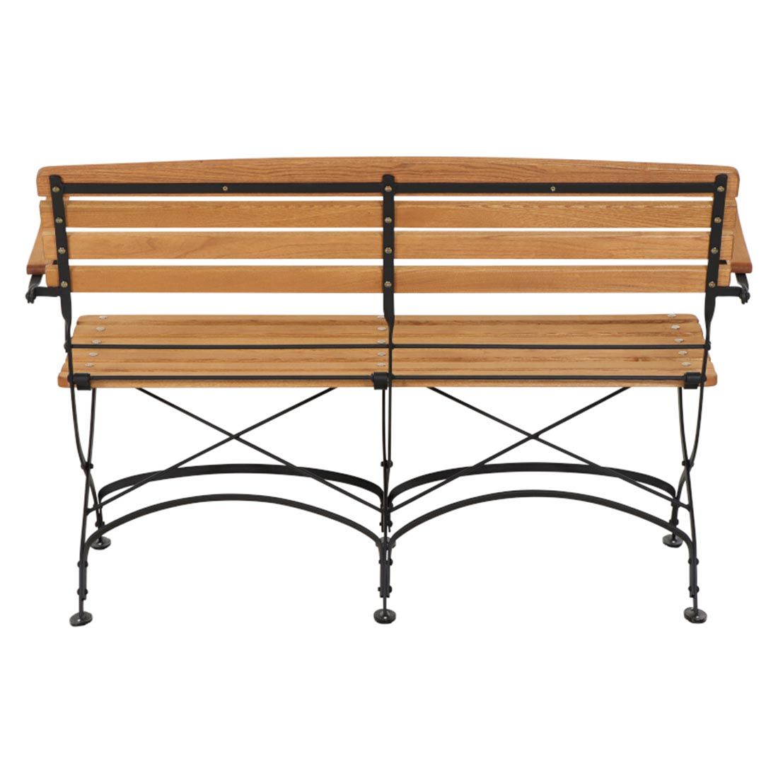 Hagebenk Peru III sammenleggbar stål/robinie 132 cm sammenlagt