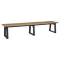 Hagebenk Phönix resirkulert teak og aluminium 220 cm forfra