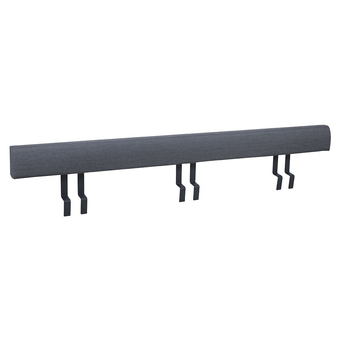 Montert Hagebenk Phönix aluminium/resirkulert teak 220 cm på terrasse