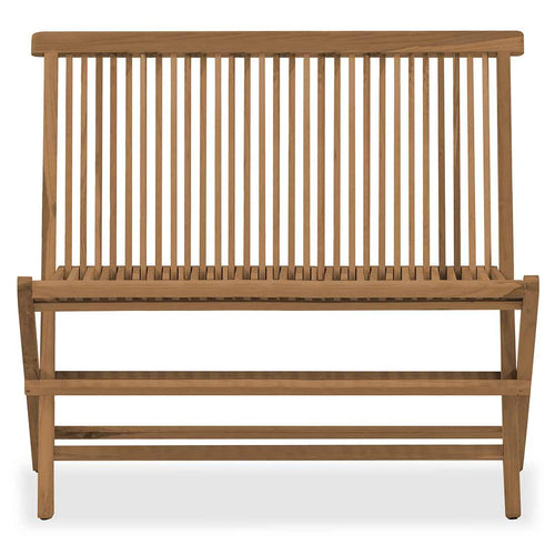 Hagebenk Portland sammenleggbar teak 100 cm bakside