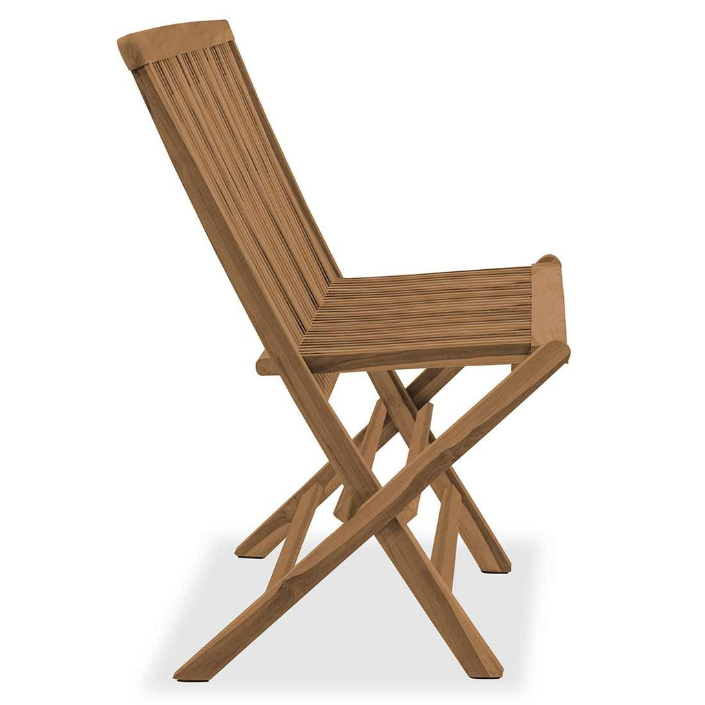Hagebenk Portland sammenleggbar teak 100 cm detalj av teaktre