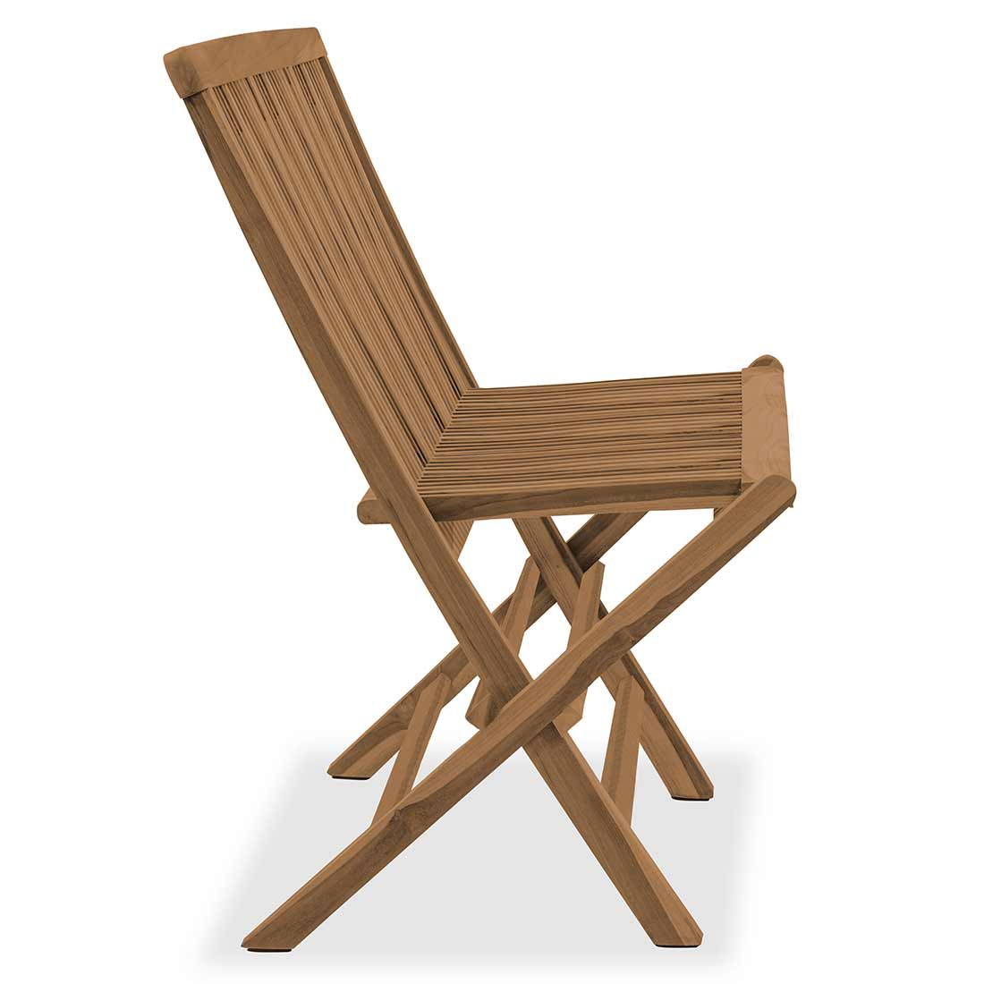 Hagebenk Portland sammenleggbar teak 100 cm detalj av teaktre