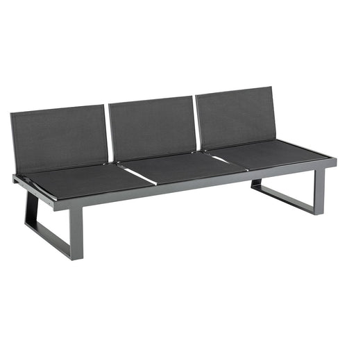 Hagebenk Rasmus Modular aluminium/textilen 210 cm forfra